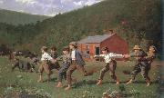 Winslow Homer snap the whip oil painting on canvas